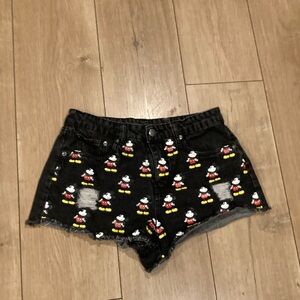 Disney Mickey Mouse Jean Shorts Size 28